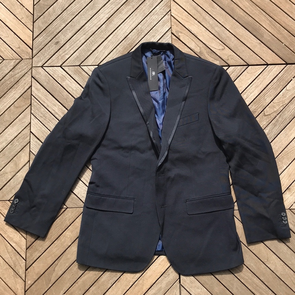 BR Banana Republic Monogram Wool Blazer Jacket